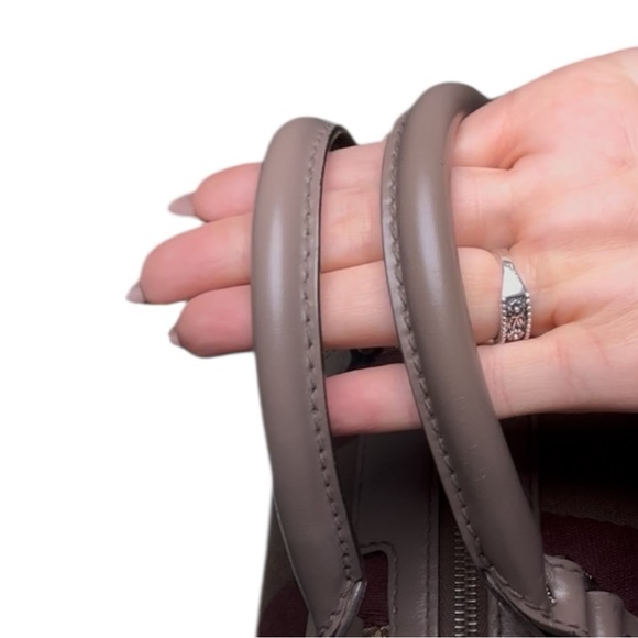 Gucci GG Supreme Canvas Web Stripe Boston Bag Brown Burgundy Crossbody - Picture 7 of 14